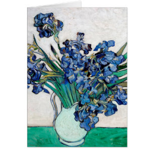 Van Gogh blåttIrises Hälsningskort