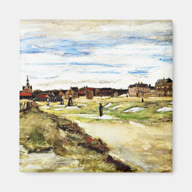 Van Gogh - Bleaching Ground at Scheveningen, Magnet (Framsidan)