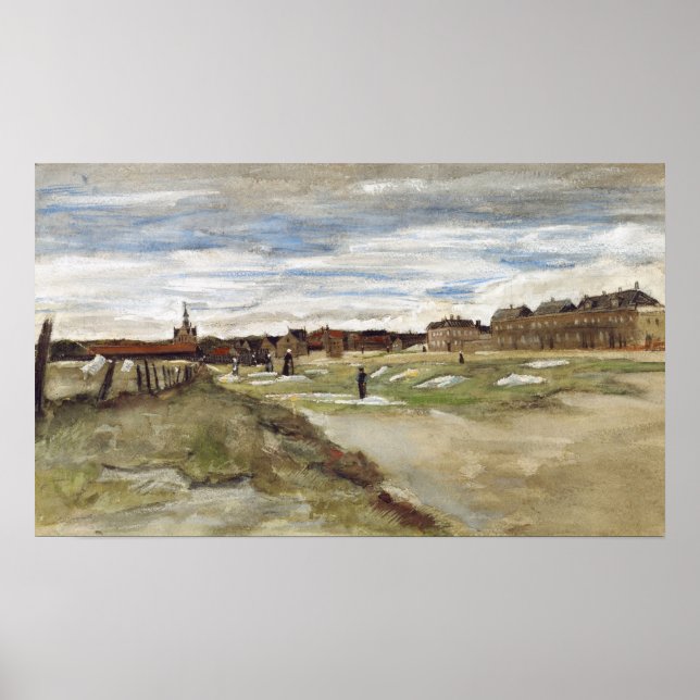 Van Gogh - Blekningsfält i Scheveningen Poster (Framsidan)