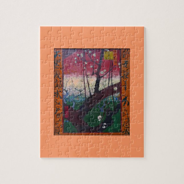Van Gogh blomma plommonträd Pussel (Vertikal)