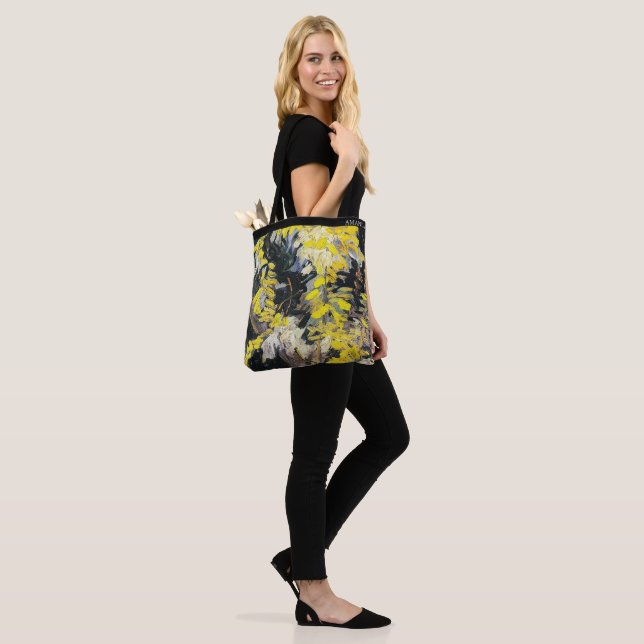 Van Gogh – Blommande Akaciagrenar Personlig Tygkasse (På modell)