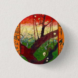 Van Gogh Blommande Plommonträd efter Hiroshige Knapp