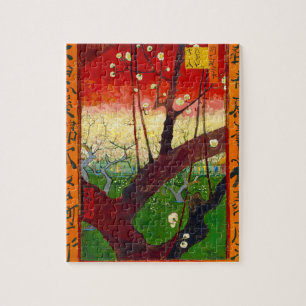 Van Gogh Blommande Plommonträd efter Hiroshige Pussel