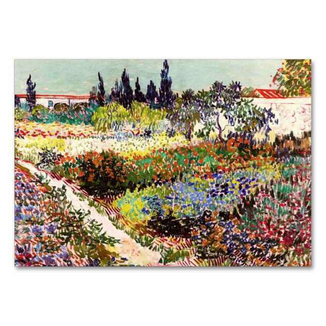 Van Gogh Blommar Garden at Arles Blommigt Fine Art Bordsnummer (Framsidan)
