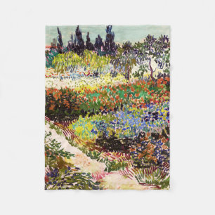 Van Gogh Blommar Garden at Arles Blommigt Fine Art Fleecefilt