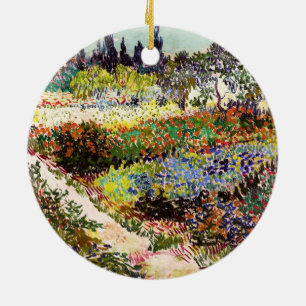 Van Gogh Blommar Garden at Arles Blommigt Fine Art Julgransprydnad Keramik