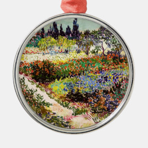 Van Gogh Blommar Garden at Arles Blommigt Fine Art Julgransprydnad Metall