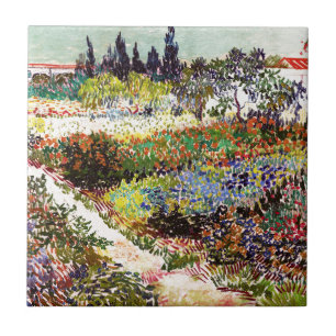 Van Gogh Blommar Garden at Arles Blommigt Fine Art Kakelplatta