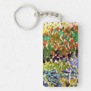 Van Gogh Blommar Garden at Arles Blommigt Fine Art Nyckelring