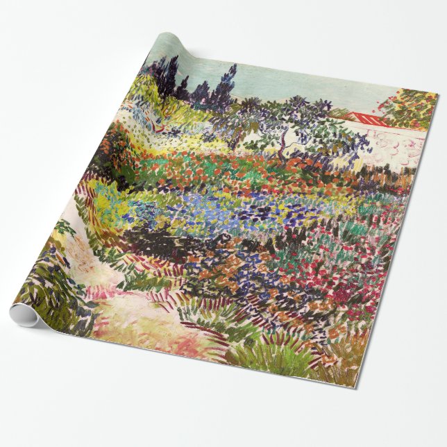 Van Gogh Blommar Garden at Arles Blommigt Fine Art Presentpapper (Utrullad)