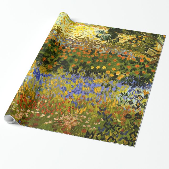 Van Gogh - Blommar Garden at Arles Presentpapper (Utrullad)