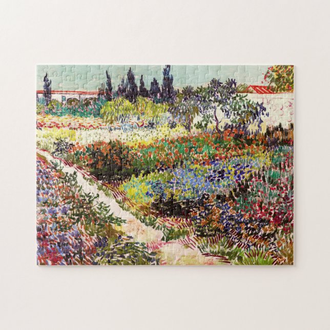 Van Gogh Blommar Garden på Arles Blommigt Fine Art Pussel (Horisontell)