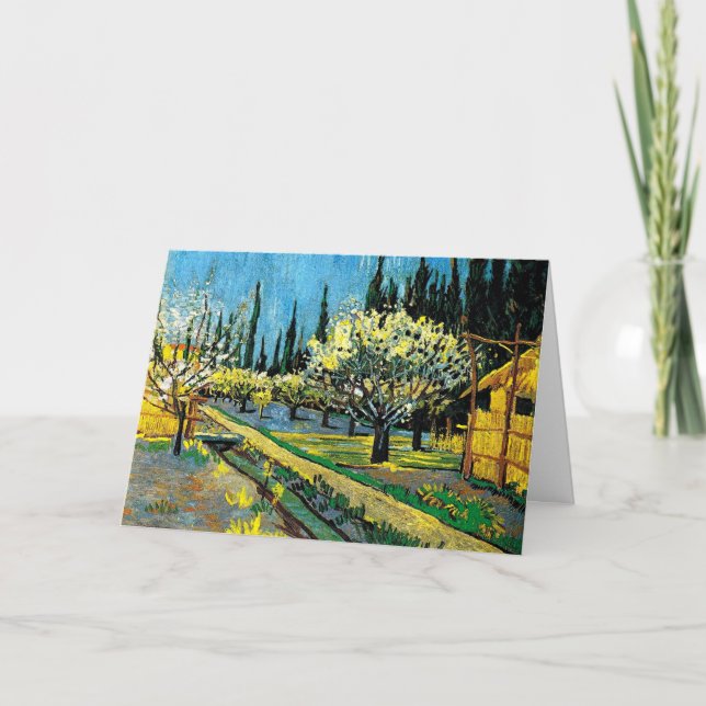 van gogh - Blommar Orchard Kort (Framsida)