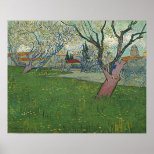 Van Gogh - Blommar Orchards View of Arles Poster