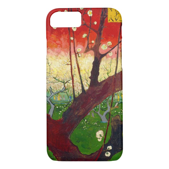 Van Gogh Blommar Plum Träd efter Hiroshige Case-Mate iPhone Skal (Baksida)