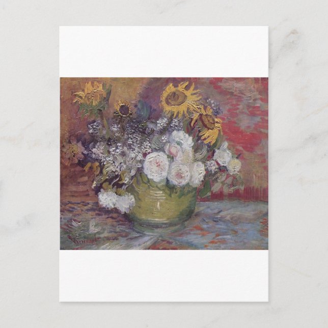 Van Gogh Blommigt Vykort (Framsida)