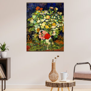 Van Gogh - Blommor i Vas Poster