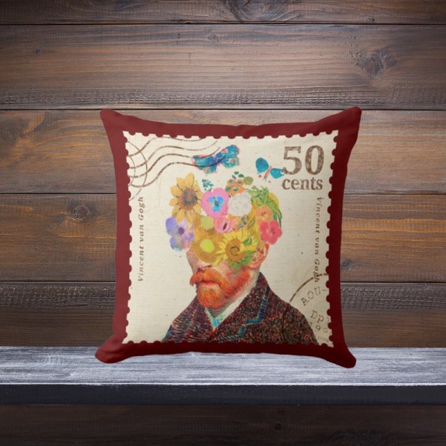 Van Gogh-blommor, konstnärlig bomullspudde Kudde (Skapare uppladdad)