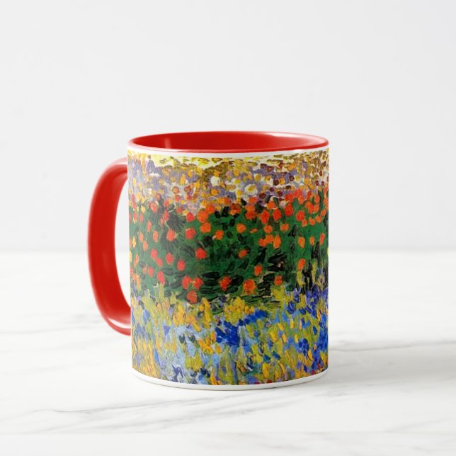 Van Gogh - Blomsterträdgård Mugg (Framsida vänster)