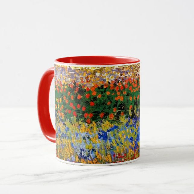Van Gogh - Blomsterträdgård Mugg (Framsida vänster)