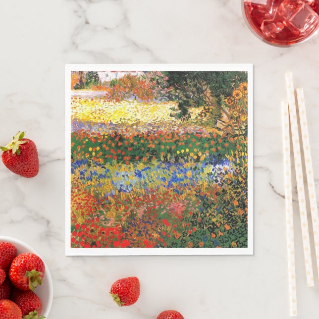 Van Gogh - Blomsterträdgårdsmålning, Pappersservett (Insitu)