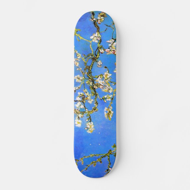 Van Gogh: Blomstra mandelträdgrenar Skateboard Bräda 19,5 Cm (Framsida)