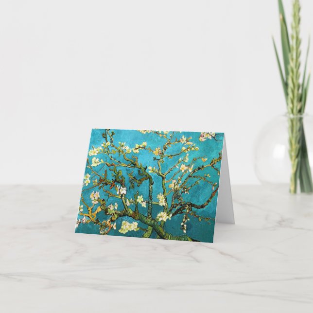Van Gogh Blossoming Almond Träd (F671) Fine Art Kort (Framsida)