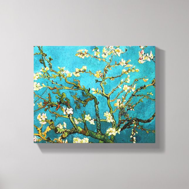 Van Gogh Blossoming Almond Träd Fine Art Canvastryck (Framsida)