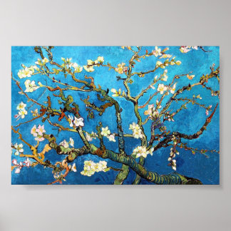 Van Gogh Blossoming Almond Träd Fine Art Poster