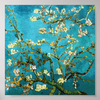 Van Gogh Blossoming Almond Träd Fine Art Poster
