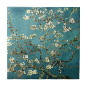 Van Gogh - Blossoming Almond Träd Kakelplatta