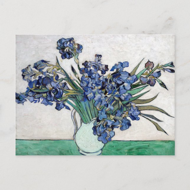 Van Gogh Blue Irises Vykort (Framsida)