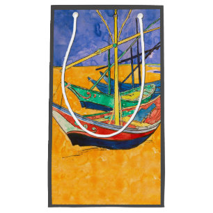 Van Gogh Boats Impressionism Beach