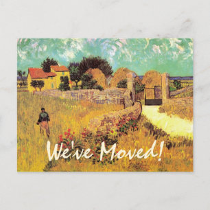 Van Gogh Bondgård i Provence, adressändring Meddelande Vykort