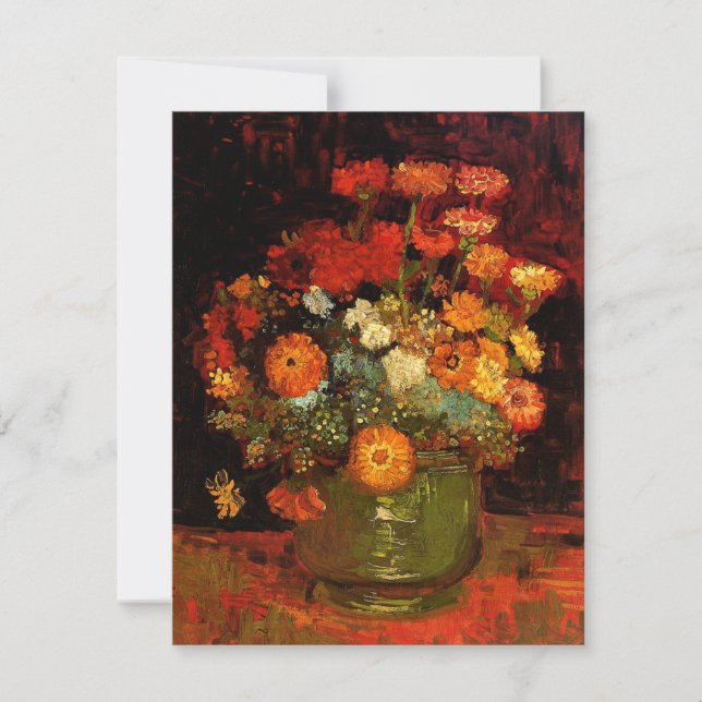 Van Gogh - Bowl med Zinnias (Framsida)