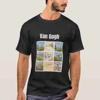 Van Gogh Bridge Art Modern Art Vintage Retro Graph T Shirt