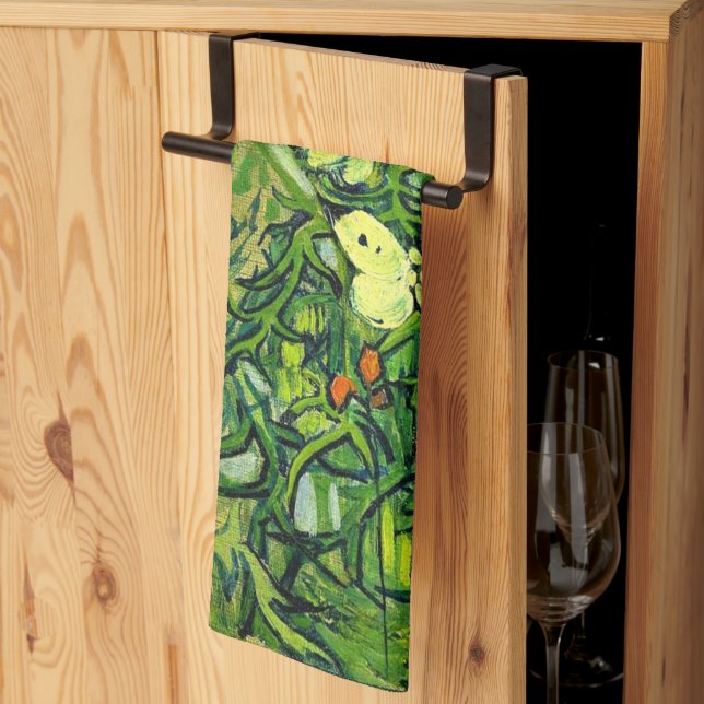 Van Gogh - Butterflies och Poppies Kökshandduk (Thirds Fold)