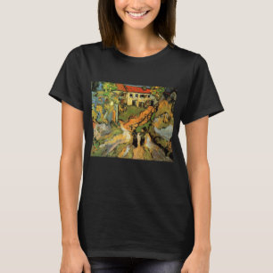 Van Gogh byplatsgata och trappor Auvers, figurer T Shirt
