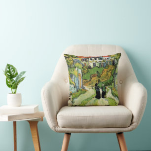 Van Gogh Bystraße und Treppen Auvers, Figurer Kudde