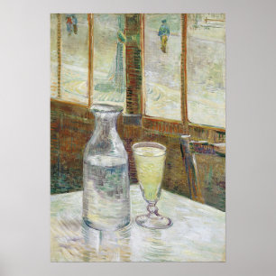 Van Gogh - Cafe Bord with Absinthe Poster
