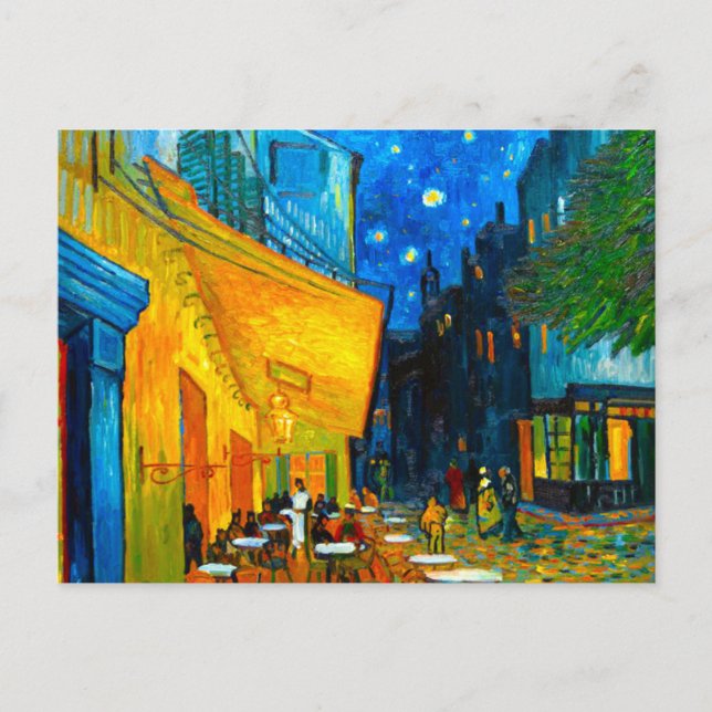 Van Gogh Café Terrace at Night Vykort (Framsida)