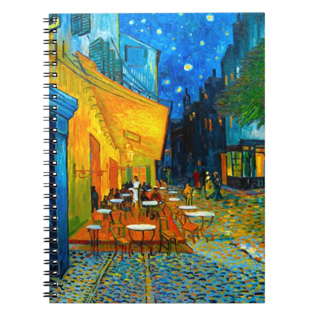 Van Gogh Café Terrace i natt Anteckningsbok (Framsidan)