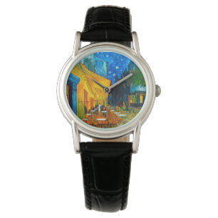 Van Gogh Café Terrace i natt Armbandsur