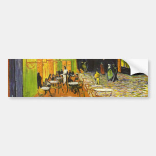Van Gogh Cafe Terrace i natt Bildekal