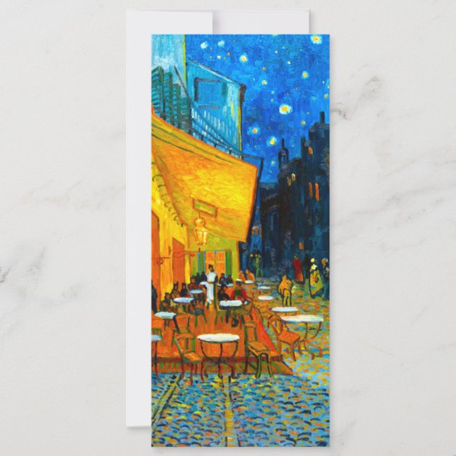 Van Gogh Café Terrace i natt Inbjudningar (Framsida)