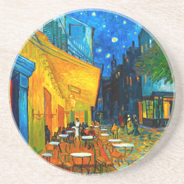 Van Gogh Café Terrace i natt Underlägg (Framsidan)