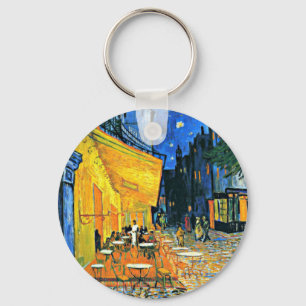Van Gogh - Cafe Terrace, målning av berömd Nyckelring