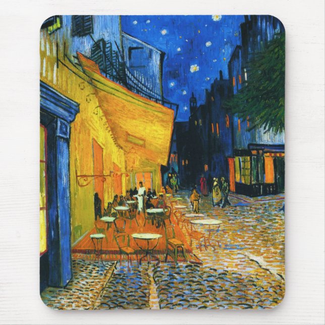 Van Gogh Café Terrace Mouse Pad Musmatta (Framsidan)