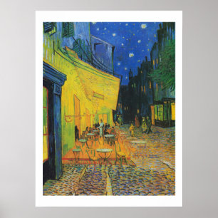 Van Gogh   Cafe Terrace på natten   1888 Poster