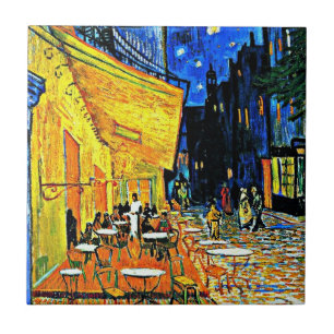 Van Gogh - Cafe Terrace på natten Kakelplatta